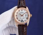 Rolex Datejust NH05 Movement 32mm 316L Steel Lady Diamond Bezel Watch